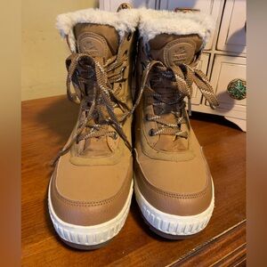 PAJAR Waterproof Boots Cognac Leather Winter Women’s 8.5